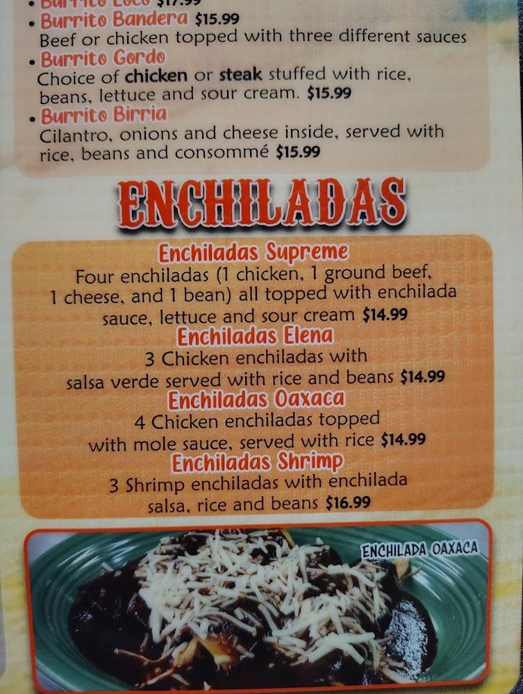 La Guacamaya Mexican Restaurant Menu image 1