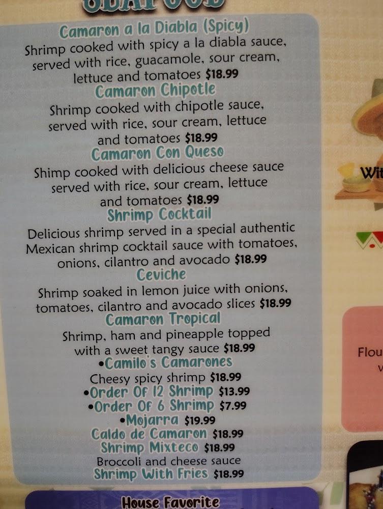 La Guacamaya Mexican Restaurant Menu image 4